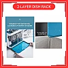 2 Layers Dust Proof Anti Dust Covered Dish Rack Drainer Rak Pinggan Berpenutup Anti Habuk 2 Tingkat