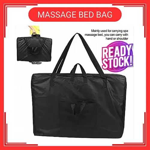 Massage Bed Foldable Carry Shoulder Bag Portable Spa Table Black Color