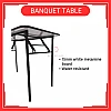 120cm x 60cm x 76cm Banquet Table Foldable Table Meja Jamuan 
