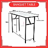 120cm x 45cm x 76cm Banquet Table Foldable Table Meja Jamuan Meja Boleh Lipat 