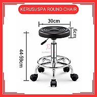 Kerusi Spa Kecantikan Hidraulik Kerusi Salon Boleh Laras Kerusi Beroda Round Chair