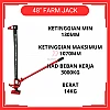 48 Inches High Farm Jack Lift Jack 4x4 Recovery Off Road Jack