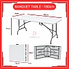 6 Kaki 6 Feet Foldable Banquet Table Event  Catering  Hall  Buffet Folding Table Pasar Malam Meja Lipat Niaga
