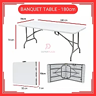 6 Kaki 6 Feet Foldable Banquet Table Event  Catering  Hall  Buffet Folding Table Pasar Malam Meja Lipat Niaga