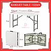 4 Kaki 4 Feet Foldable Banquet Table Event  Catering  Hall  Buffet Folding Table Pasar Malam Meja Lipat Niaga 