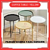 Yellow Coffee Table Tray Table Removable Tray Top  Side Table  Coffee Table Meja Tepi Sofa Meja Kecil
