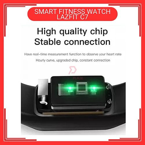 LAZFIT C7 Red Colour Smart Band Fitness Tracker BraceletSports Smart Watch 