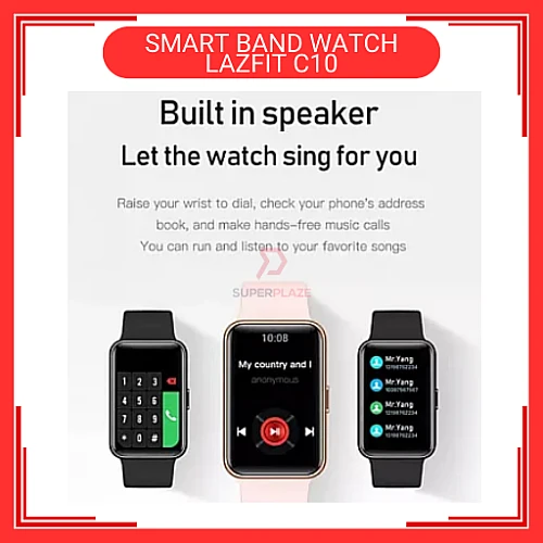 LAZFIT C10 Pink Color Smart Band Fitness Bracelet Screen Watch