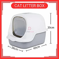 Blue Color European Style Full Cover Cat Toilet Cat Litter Box Bekas Pasir Kucing Cat Litter Boxes Warna Biru