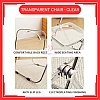Clear Transparent Chair Acrylic Dining Chair Ins Stool Fashion Folding Chair