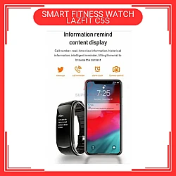 LAZFIT C5S White Color Fitness Bracelet Waterproof Sport Tracker Smart Watch