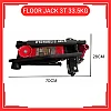 Floor Jack 3 Ton Double Pump 33.5KG Jek Tayar Kereta 3 Ton Double Pump 33.5KG Hydraulic Jack Kereta