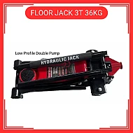 Floor Jack Low Profile 3 Ton Double Pump 36KG Jek Tayar Kereta Low Profile 3T Double Pump 36KG Hydraulic Jack Kereta