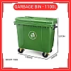 1100 Liter Plastic Dustbin Tong Sampah
