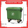660 Liter Plastic Dustbin Tong Sampah
