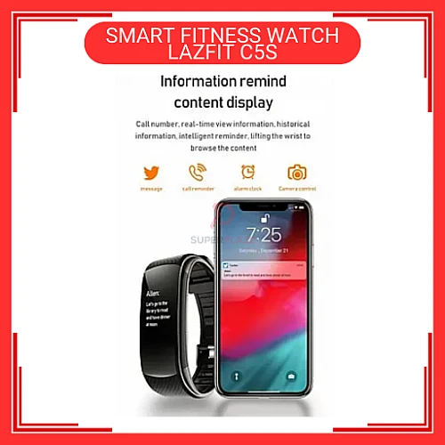 LAZFIT C5S Pink Color Fitness Bracelet Waterproof Sport Tracker Smart Watch