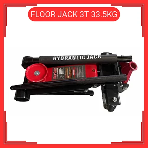 Floor Jack 3 Ton Double Pump 33.5KG Jek Tayar Kereta 3 Ton Double Pump 33.5KG Hydraulic Jack Kereta
