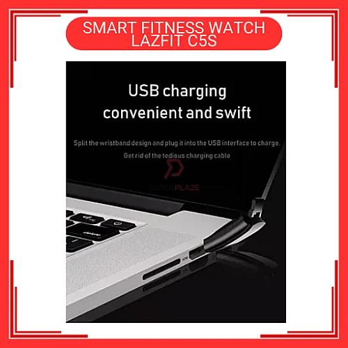 LAZFIT C5S Red Color Fitness Bracelet Waterproof Sport Tracker Smart Watch