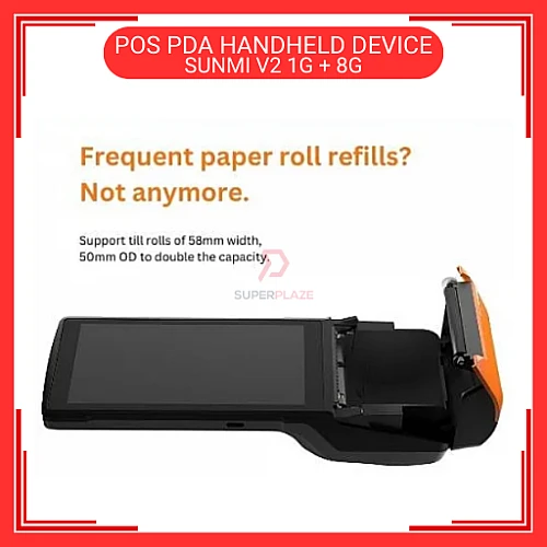 SUNMI V2 1G Plus 8G 4G WiFi Android 7.1 Mobile Handheld POS PDA Grabfood Foodpanda Shopeefood Machine
