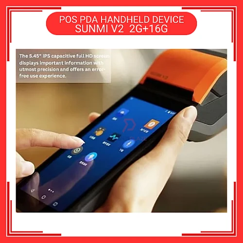 SUNMI V2 2G Plus 16G 4G WiFi Android 7.1 Mobile Handheld POS PDA Grabfood Foodpanda Shopeefood Machine