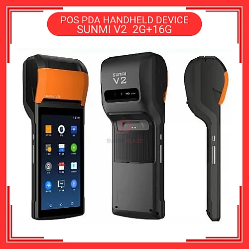 SUNMI V2 2G Plus 16G 4G WiFi Android 7.1 Mobile Handheld POS PDA Grabfood Foodpanda Shopeefood Machine