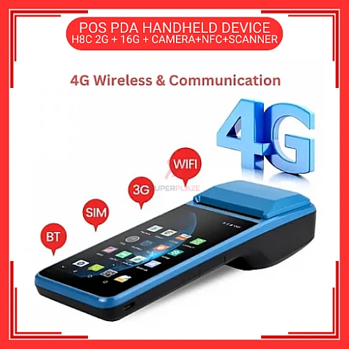 SUUDEN H8C Android 11 2G Plus 16G Camera NFC Scanner Handheld POS Terminal Receipt Printer Grabfood Foodpanda Shopeefood