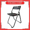 Kerusi lipat Foldable Folding Chair Office Meeting Conference Simple Plastic Chair Kerusi Lipat Black