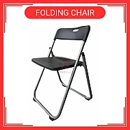 Kerusi lipat Foldable Folding Chair Office Meeting Conference Simple Plastic Chair Kerusi Lipat Black