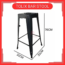 Kerusi Tinggi Kerusi Besi Tolix Metal High Bar Stool