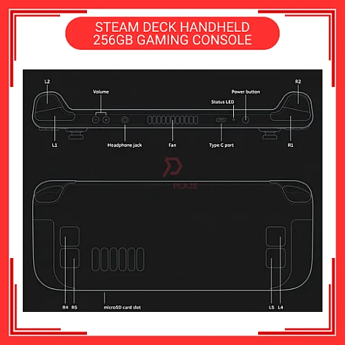 Ready Stock 256GB Original Valve Steam Deck Handheld Gaming Console 256GB Brand New Set Support Window Steamdeck