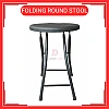 Kerusi Lipat Portable Folding Stool Household Plastic Round Stool Outdoor Home Living Office Space Saving Bench