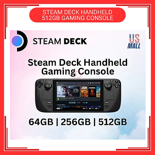 Ready Stock 512GB Original Valve Steam Deck Handheld Gaming Console 512GB Brand New Set Support Window Steamdeck