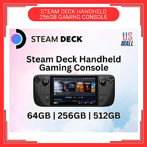 Ready Stock 256GB Original Valve Steam Deck Handheld Gaming Console 256GB Brand New Set Support Window Steamdeck