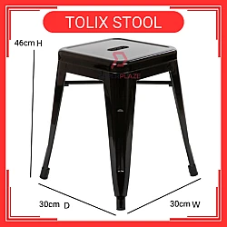 30x46cm Tolix Stool Indoor Outdoor Metal Chair