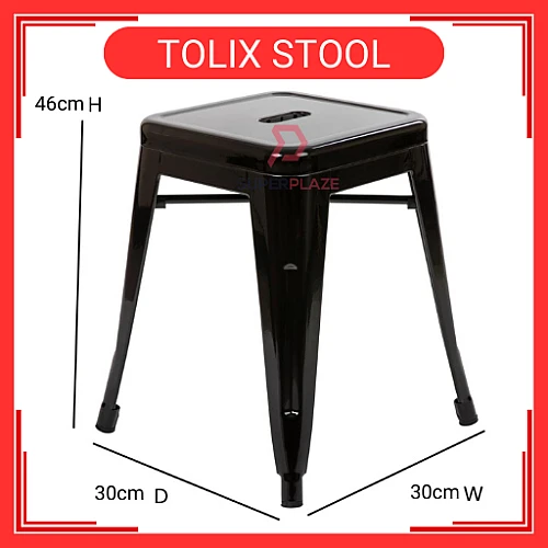 30x46cm Tolix Stool Indoor Outdoor Metal Chair