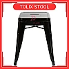 30x46cm Tolix Stool Indoor Outdoor Metal Chair