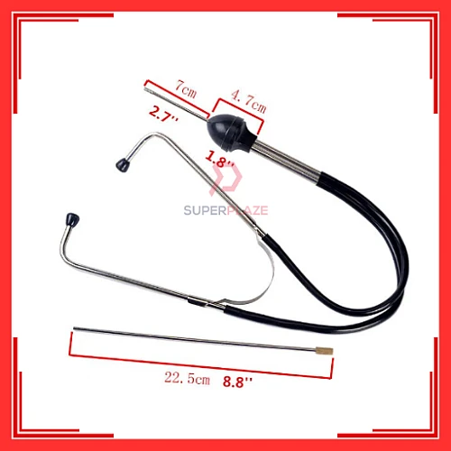 1007 Mechanic Stethoscope Engine Noise Block Diagnostic Hearing Tester Tool