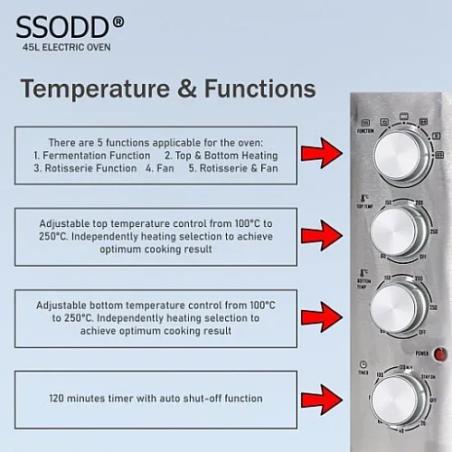 SSODD 45L Electric Oven
